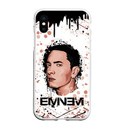 Чехол iPhone XS Max матовый EMINEM ЭМИНЕМ Z, цвет: 3D-белый