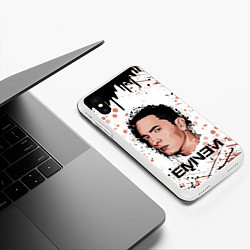 Чехол iPhone XS Max матовый EMINEM ЭМИНЕМ Z, цвет: 3D-белый — фото 2