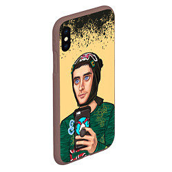 Чехол iPhone XS Max матовый Джаред Лето Jared Leto Z, цвет: 3D-коричневый — фото 2