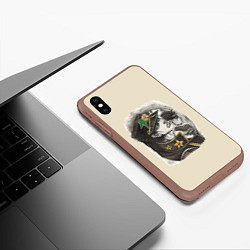 Чехол iPhone XS Max матовый Jotaro Kujo, цвет: 3D-коричневый — фото 2