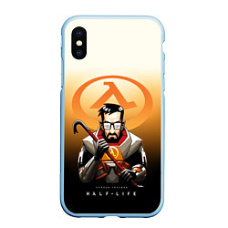 Чехол iPhone XS Max матовый FREEMAN HALF-LIFE Z, цвет: 3D-голубой