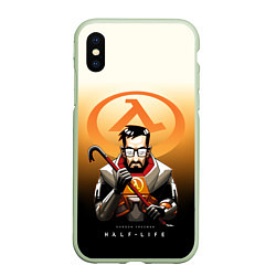 Чехол iPhone XS Max матовый FREEMAN HALF-LIFE Z, цвет: 3D-салатовый