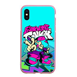 Чехол iPhone XS Max матовый FRIDAY NIGHT FUNKIN АКВАНЕОН, цвет: 3D-розовый