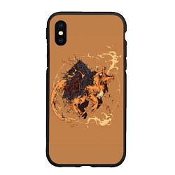 Чехол iPhone XS Max матовый Дом Чермандера, цвет: 3D-черный