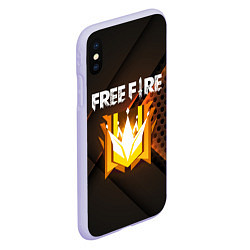 Чехол iPhone XS Max матовый FREE FIRE GRAND MASTER, цвет: 3D-светло-сиреневый — фото 2