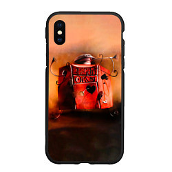 Чехол iPhone XS Max матовый Агата Кристи OPIUM, цвет: 3D-черный