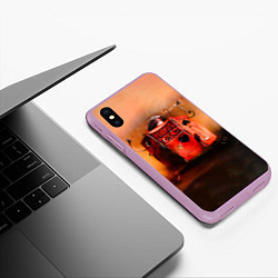 Чехол iPhone XS Max матовый Агата Кристи OPIUM, цвет: 3D-сиреневый — фото 2