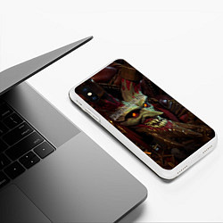 Чехол iPhone XS Max матовый Darksiders Гнев Войны Z, цвет: 3D-белый — фото 2