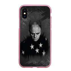 Чехол iPhone XS Max матовый Keith Charles Flint Кит Флинт Z, цвет: 3D-розовый