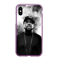 Чехол iPhone XS Max матовый Ice Cube Айс Куб Z, цвет: 3D-фиолетовый