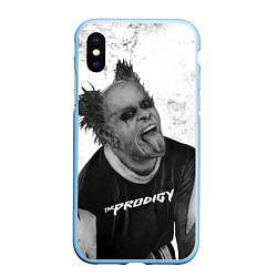 Чехол iPhone XS Max матовый THE PRODIGY ПРОДИДЖИ Z, цвет: 3D-голубой