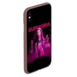 Чехол iPhone XS Max матовый Euphoria team, цвет: 3D-коричневый — фото 2