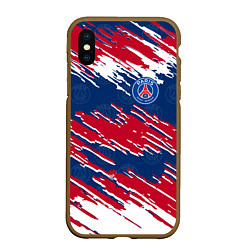 Чехол iPhone XS Max матовый ФК ПСЖ PARIS SAINT GERMAIN