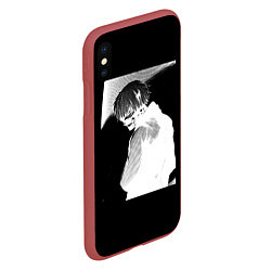 Чехол iPhone XS Max матовый Dead Inside TOKYO GHOUL, цвет: 3D-красный — фото 2