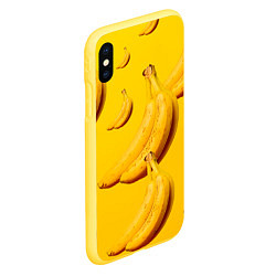 Чехол iPhone XS Max матовый Банановый рай, цвет: 3D-желтый — фото 2