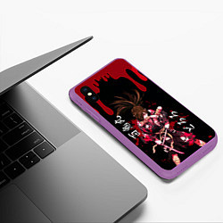 Чехол iPhone XS Max матовый Аниме Дороро Dororo, Хяккимару, цвет: 3D-фиолетовый — фото 2