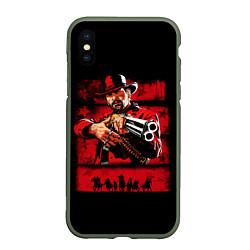 Чехол iPhone XS Max матовый Red Dead Redemption 2