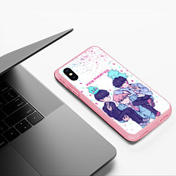 Чехол iPhone XS Max матовый Рейген Кагеяма Моб 100 Z, цвет: 3D-баблгам — фото 2