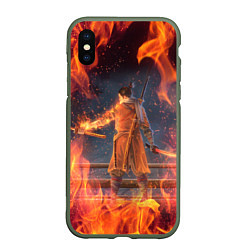 Чехол iPhone XS Max матовый Warrior Sekiro shadows die twice Z