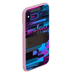 Чехол iPhone XS Max матовый CS GO Decimator Опустошитель, цвет: 3D-розовый — фото 2