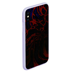 Чехол iPhone XS Max матовый Извержение Вулкана Лава, цвет: 3D-светло-сиреневый — фото 2