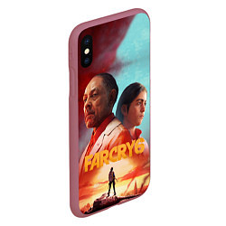 Чехол iPhone XS Max матовый Антонио,Диего и Дани FC6, цвет: 3D-малиновый — фото 2