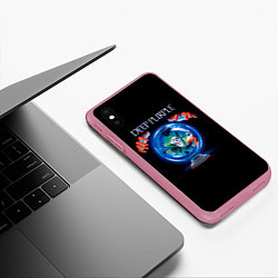 Чехол iPhone XS Max матовый Slaves and Masters - Deep Purple, цвет: 3D-малиновый — фото 2