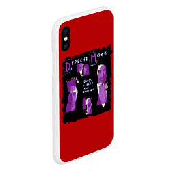 Чехол iPhone XS Max матовый Songs of Faith and Devotion - Depeche Mode, цвет: 3D-белый — фото 2