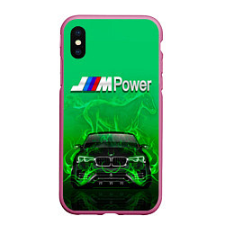 Чехол iPhone XS Max матовый BMW GREEN STYLE