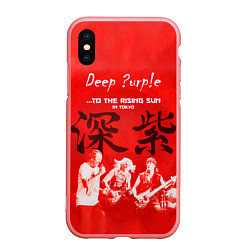 Чехол iPhone XS Max матовый Deep Purple To The Rising Sun, цвет: 3D-баблгам