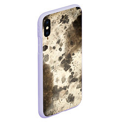 Чехол iPhone XS Max матовый Пятьдесят оттенков серого, цвет: 3D-светло-сиреневый — фото 2