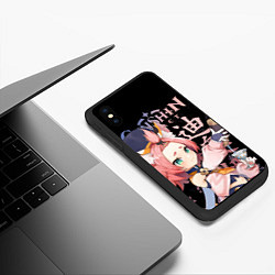 Чехол iPhone XS Max матовый Диона Genshin Impact, цвет: 3D-черный — фото 2