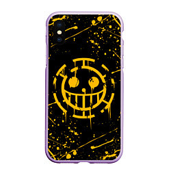 Чехол iPhone XS Max матовый ONE PIECE PIRATES ВАН ПИС ПИРАТЫ ЖЁЛТЫЙ