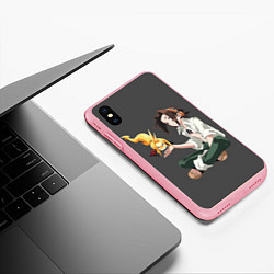 Чехол iPhone XS Max матовый Веслый Йо, цвет: 3D-баблгам — фото 2
