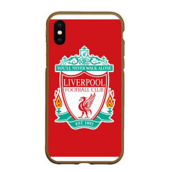 Чехол iPhone XS Max матовый F C LIVERPOOL