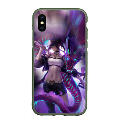 Чехол iPhone XS Max матовый LEAGUE OF LEGENDS AKALI ЛИГА ЛЕГЕНД АКАЛИ