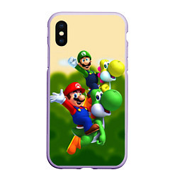 Чехол iPhone XS Max матовый 3DMario