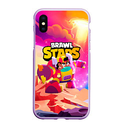 Чехол iPhone XS Max матовый Опасная Meg Brawl Stars