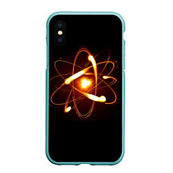 Чехол iPhone XS Max матовый А т о м