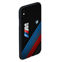 Чехол iPhone XS Max матовый BMW STRIPE, цвет: 3D-черный — фото 2