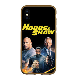 Чехол iPhone XS Max матовый Hobbs & Shaw