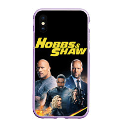 Чехол iPhone XS Max матовый Hobbs & Shaw