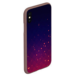 Чехол iPhone XS Max матовый Gradient background, цвет: 3D-коричневый — фото 2