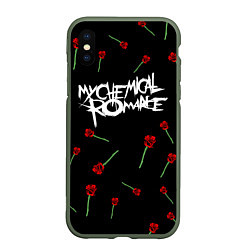 Чехол iPhone XS Max матовый MY CHEMICAL ROMANCE РОЗЫ MCR ROSES