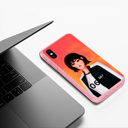 Чехол iPhone XS Max матовый Красавица 067, цвет: 3D-баблгам — фото 2