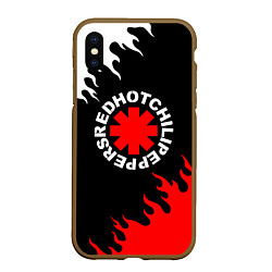 Чехол iPhone XS Max матовый RED HOT CHILI PEPPERS, RHCP