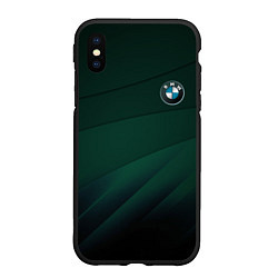 Чехол iPhone XS Max матовый GREEN BMW