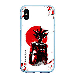 Чехол iPhone XS Max матовый Dragon ball, цвет: 3D-голубой