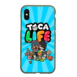 Чехол iPhone XS Max матовый Toca Life