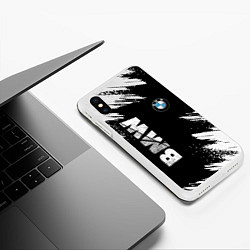 Чехол iPhone XS Max матовый BMW GRUNGE БМВ ГРАНЖ, цвет: 3D-белый — фото 2